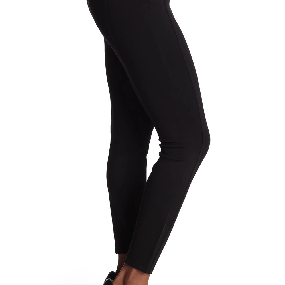 T Tahari High Waist Ponte Knit Leggings NWT Black